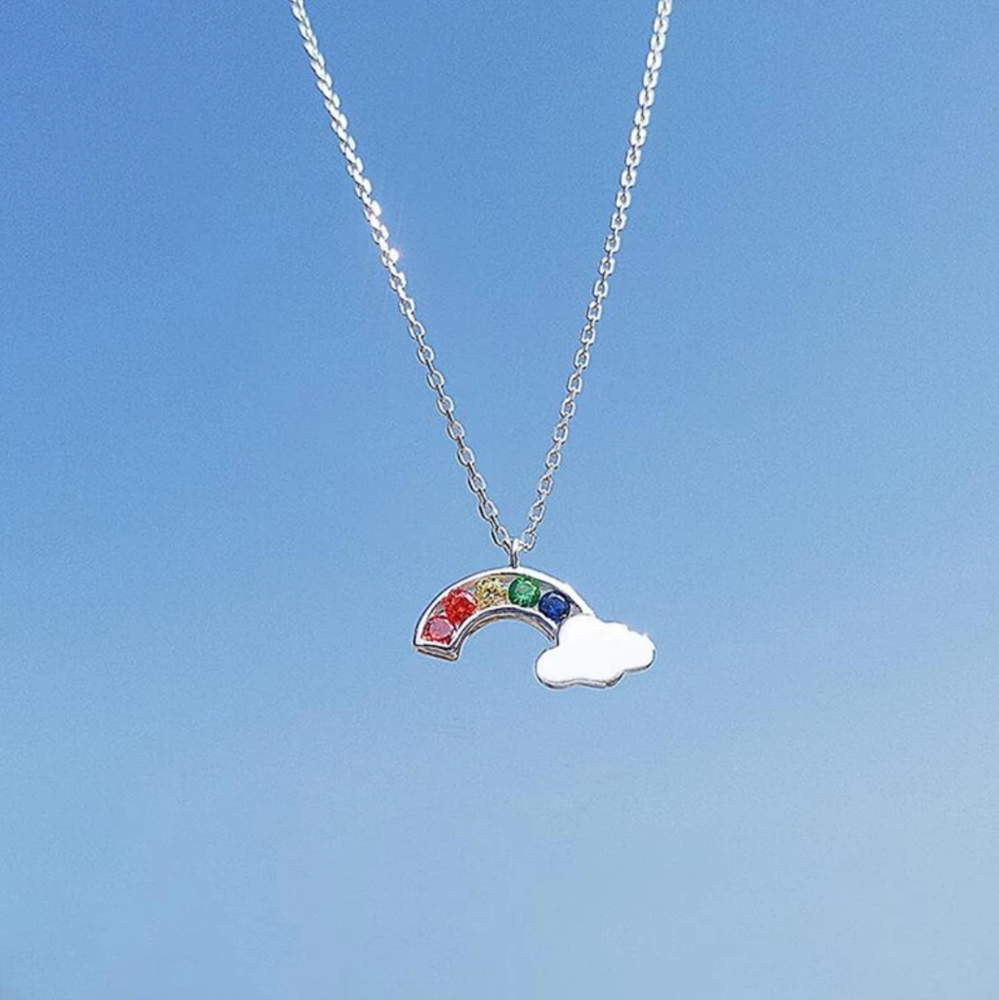 Rainbow Cloud Sweet Fresh Wild 925 Sterling Silver